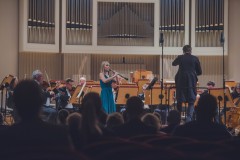 Na estradzie: Anna Kudala, Yaroslav Shemet i Orkiestra Symfoniczna Filharmonii Śląskiej