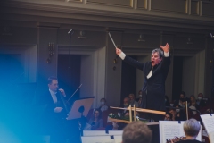 Dyrygent Mirosław Jacek Błaszczyk, orkiestra