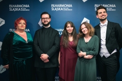 Za kulisami:  Regina Gowarzewska, Jan Stańczyk, Agnieszka Kaczmarek-Bialic, kompozytorka Olena Leonova oraz Yaroslav Shemet