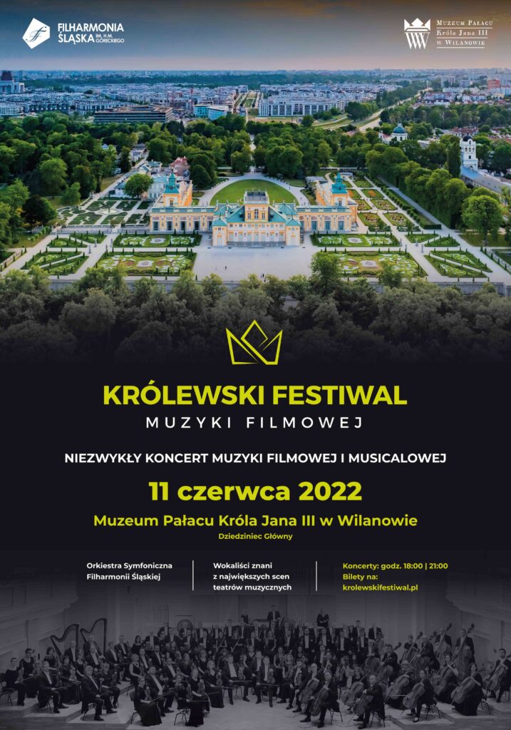 Afisz Królewskiego Festiwalu Muzyki Filmowej w Warszawie